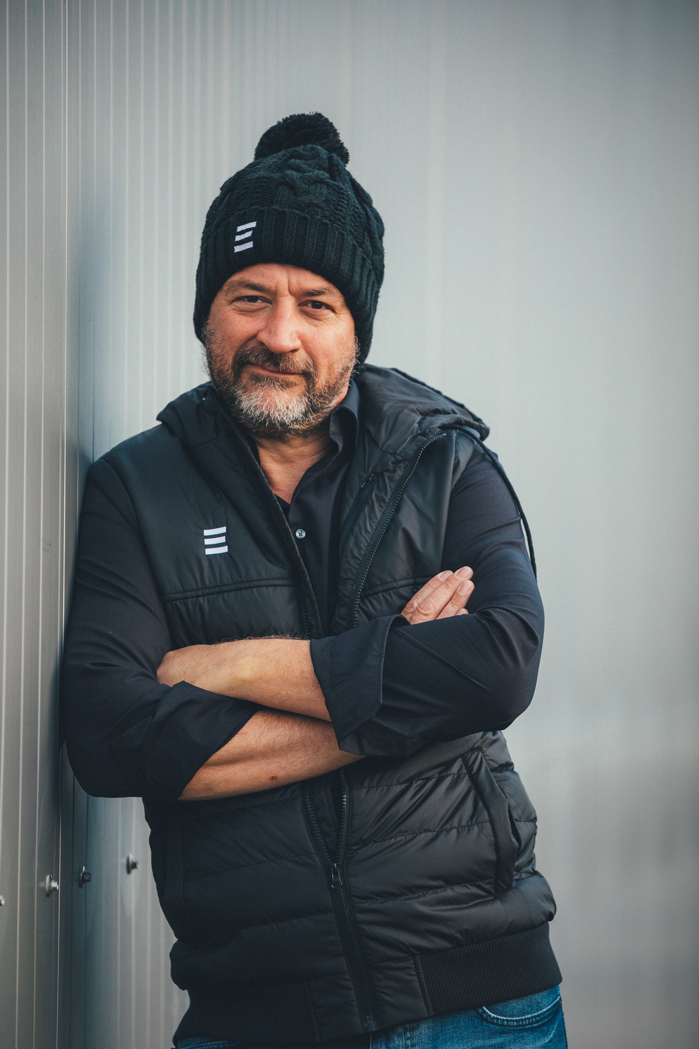 Beanie Vogue "Bommelmütze" mit Muster & Stick
