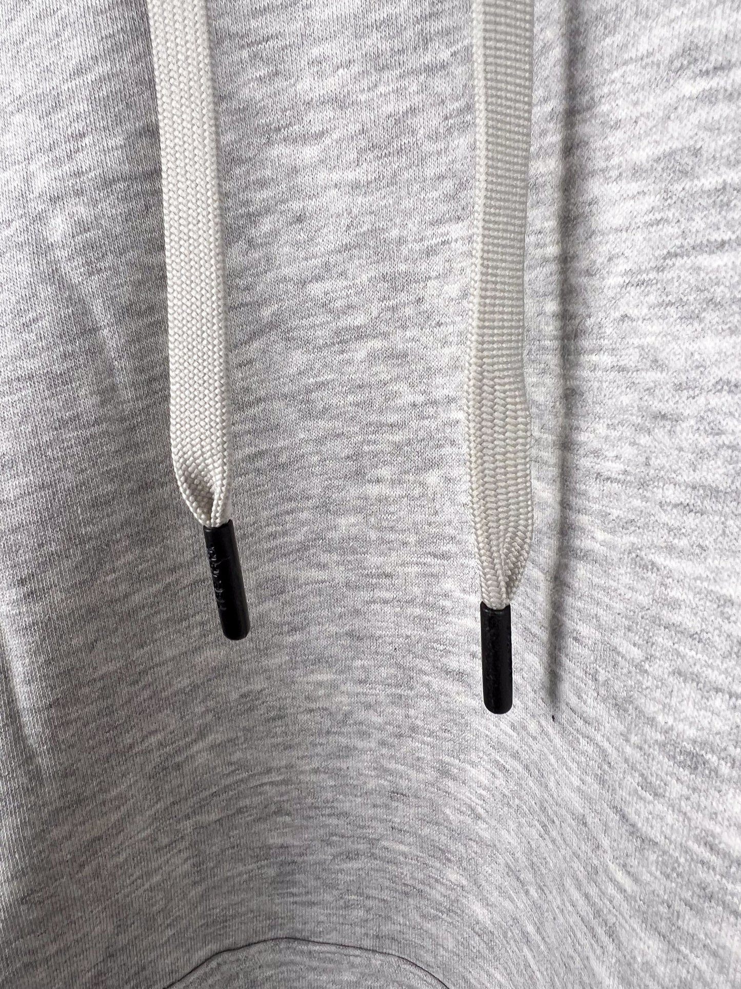 Premium Hoodie grau schwarz mit Stick Two-Tone Hooded Sweatshirt